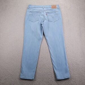 LEVIS Jeans Size 30 Boyfriend Mid Rise Light Wash Stretch Denim 31x26